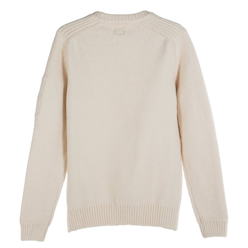 C.P. Company Cotton/Nylon Knit Sweater Gauze White 103 13CMKN208A-006375A Degli Uberti